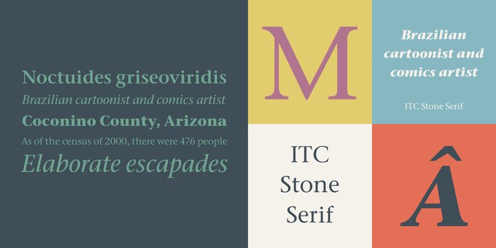 Пример шрифта ITC Stone Serif #1